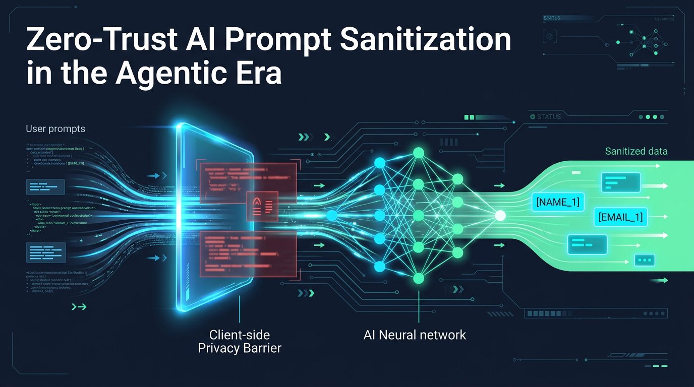 Zero-Trust AI Prompt Sanitization in the Agentic Era